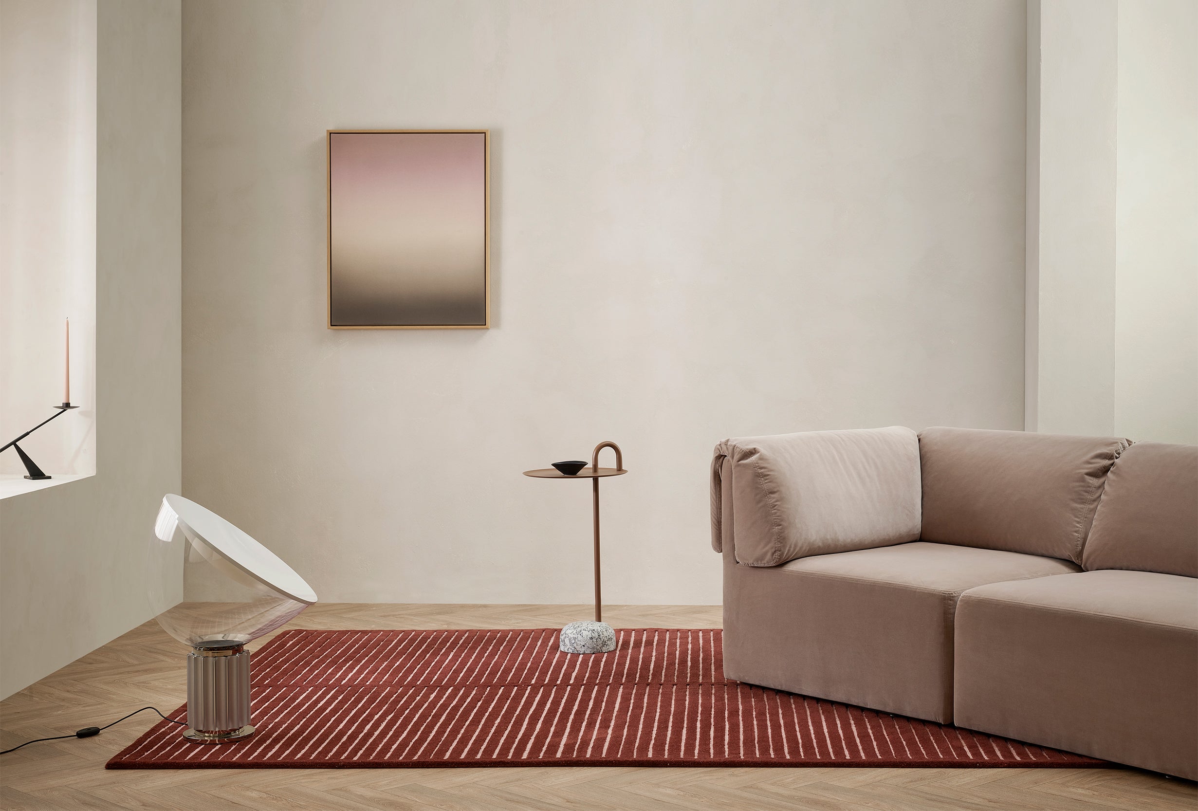Artwork by Michelle Witters featured in the  Baya Living 2025/26 Summer collection campaign, styled by Michelle Halford (The Design Chaser)